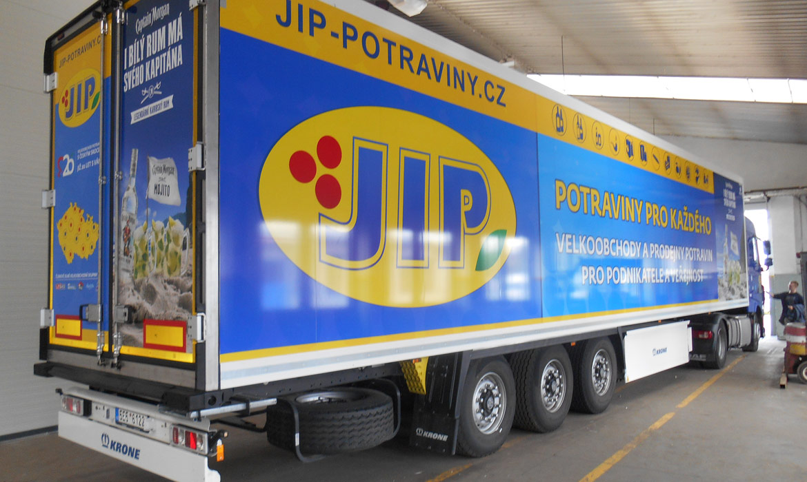 JIP - polep nákladního vozu