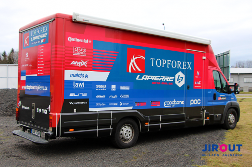 Nové polepy pro Topforex - Lapierre Pro Cycling Team