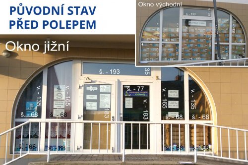 Nový polep prodejny produktů společnosti PROXIM