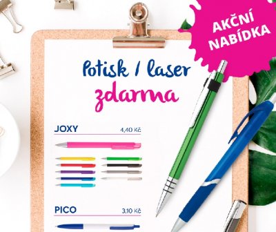 Reklamní propisky s bezplatným potiskem Reklamní propisky s bezplatným potiskem