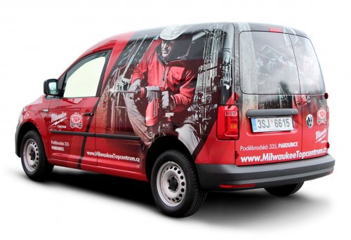 TOP CENTRUM – částečný polep VW Caddy
