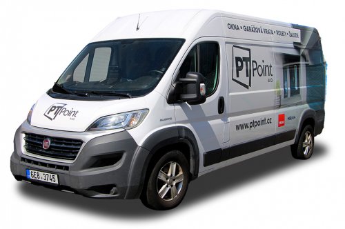 PT POINT – částečný polep Fiat Ducato