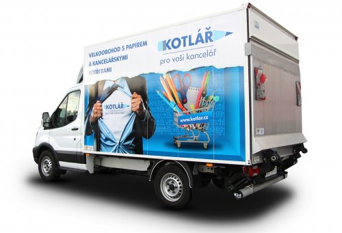 Kotlář - polep nákladního vozu