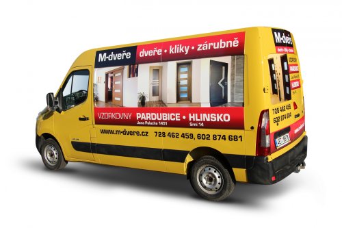 M-dveře – částečný polep Renalut Master
