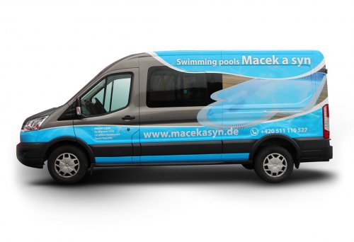 MACEK A SYN – částečný polep Ford Transit