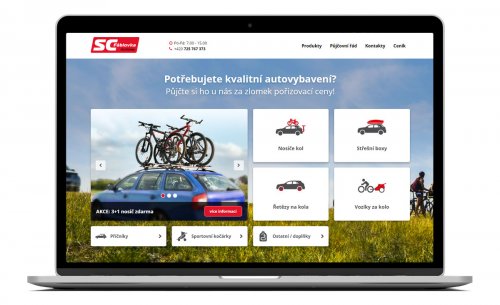 web - Půjčovna SC Fáblovka