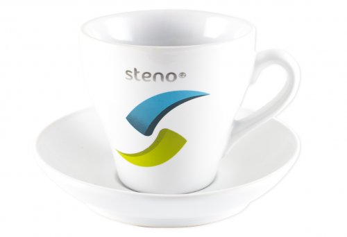 Šálky na kávu s potiskem, Steno