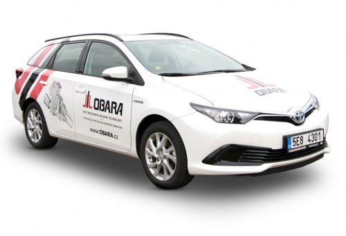 OBARA - částečný polep Toyota Auris