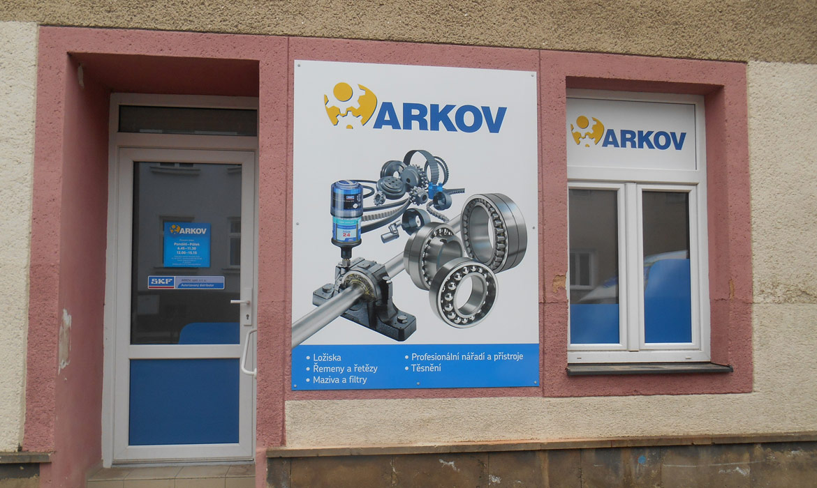 Arkov - polep prodejny
