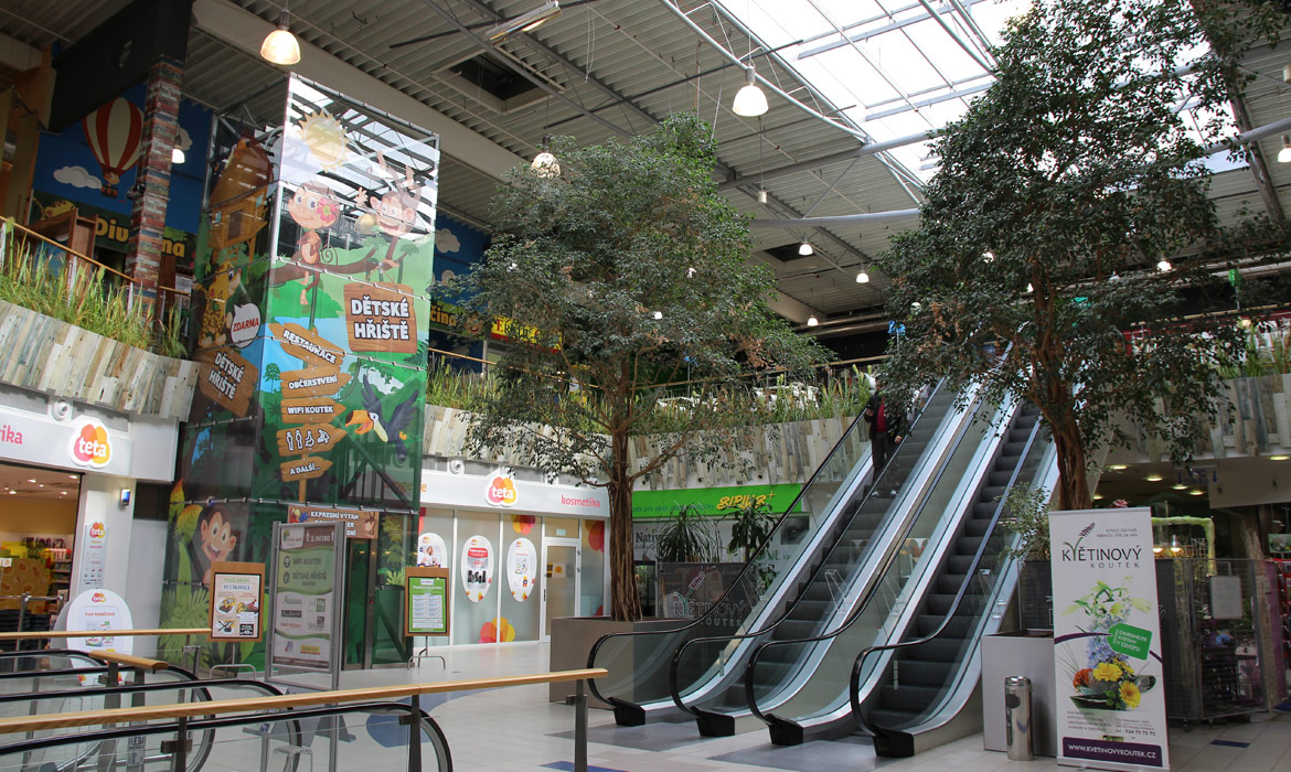 Orlice park shopping - polep interiéru